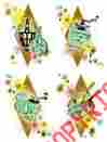 Ki396 Waterslide Decals Vintage Shabby Retro Kitchen Assortment Appliances