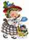 Kid495 Stroller Girl Waterslide Decals Vintage Baby Doll