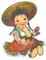Kid603 Waterslide Decals Vintage Shabby Retro Little Senorita Mexico Dolls Kid603 Waterslide Decals Vintage Shabby Retro Little Senorita Mexico Dolls