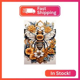 Aas16 Kinplub Bee Diamond Painting Kits For Adults Flowers Art B