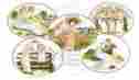 Lab423 Shabby Victorian Women Decals Emmaleen S Vintiques Vintage Oval Labels Waterslide