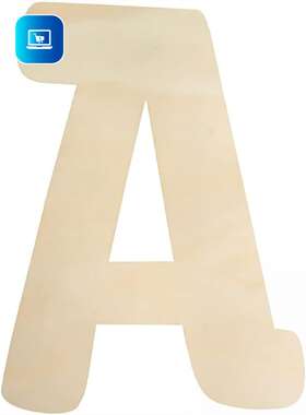 Ce05x129140 Longan Craft Wooden Letters A Large 12 Inch Unfinished Wood For