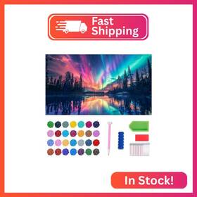 B14065 Lophomie Extra Large Diamond Art Kits For Adults 5d Diy Northern Lights