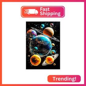 57-11110 Lxmsja Planets Diamond Art Kits For Adults Space Landscape Diy Full Drill Diamo