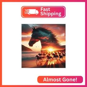 Us-g7914 Mandun Horse Diamond Painting Kits For Adults Art Diy 5d Diam