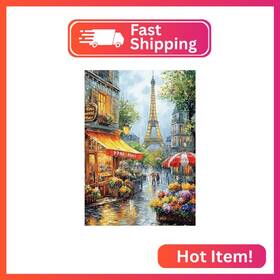 Zxl0325wx12168 Maxbye Paris Street Scene Diamond Art Kits For Adults Landscape Eiffel Tower Di
