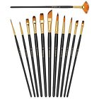 Mc6012 Pcs Fine Detail Paint Brush Set Miniature Acrylic 6979123016349