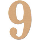 Mdf9-l435 Mpi Mdf Classic Font Wood Letters Numbers 886946190667