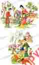 Mis558a Waterslide Decals Vintage Shabby Orient Oriental