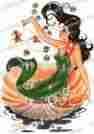 Mis562 Waterslide Decals Vintage Shabby Retro Swimming Beach Mermaid