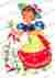 Mis564 Waterslide Decals Vintage Retro Vegetable Gardening Garden Girl Shabby