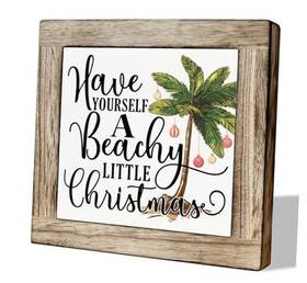 Smp044 Mlteye Christmas Wood Sign Wooden Box Signs For Home Decor Tree