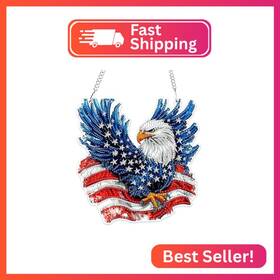 S233 Mogtaa Eagle Diamond Art Hanging Pendant Kits 5d Special Shape