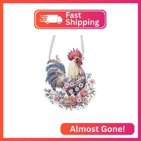 S237 Mogtaa Chicken Diamond Art Hanging Pendant Kits 5d Special Shape Ki