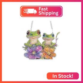 S239 Mogtaa Frog Diamond Art Hanging Pendant Kits 5d Special Shape