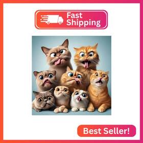Mom24125 Momdedp Cat Diamond Painting Kits For Adults Art Beginners