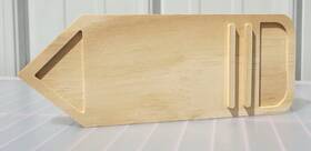 081-22-8587 Mondo Llama 9.75 Inch Long Pencil Shelf Sitter Desk Office Wood Paint Craft Project