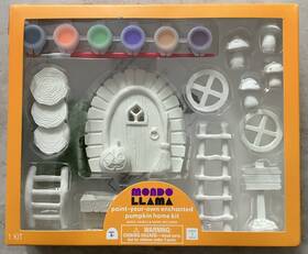 Mondo Llama 886804179308 Paint Your Own Enchanted Pumpkin Home Kit Halloween Decor
