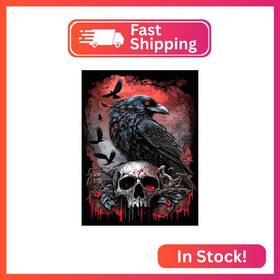 G4427-us Mrnsiet Halloween Diamond Painting Kits For Adults 5d Crow