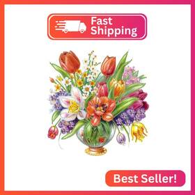 At093 Mvvmtop Diamond Art Painting Kit Diy Flower 5d Special Shape Crystal Pa