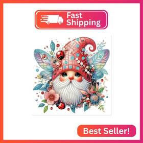 At129 Mvvmtop Diamond Art Painting Kit Diy Dwarf And Flower 5d Special Shape Crystal