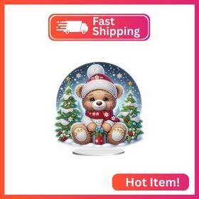 Dbw1027 Mvvmtop Christmas Diamond Painting Kits Tabletop Decoration Diy Bear 5d Art Ho