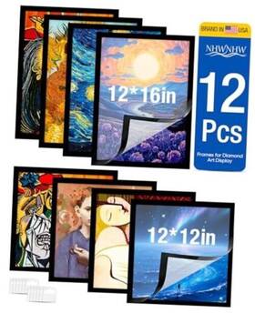 Zsh123 Nhwnhw 12pcs Diamond Art Frames And Painting 6pack-12 16/6pack-12 12