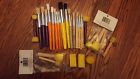 Nice Lot Of 27 Stencil Brushes Foam Pieces Mostly New Large Variety 047292983543
