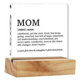 Qi0201 Nurawo Acrylic Mother Gift Mom Desk Decor Definition Decorative Clear