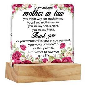 Qi0229 Nurawo Acrylic Mother In Law Gift Desk Decor Present To Wonderful