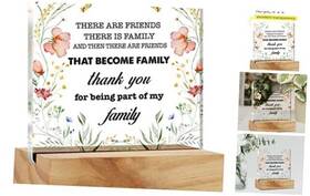 Qi33 Nurawo Acrylic Inspirational Friendship Gift Best Friends Desk Decor For Women