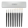 Ook-paintbrush-detail-blk-9p Ooku Detail Paint Brush Set Professional Tiny Miniature 695635208626