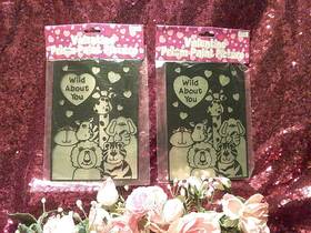 482132 Otc Vtg 2002 Inch Valentine Day Prism Paint Picture Set Of 2 And Frame Gift 7x5