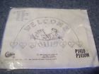 P1410 Cameo Vtg Fabric Paint Picture Welcome Rooster Nip Diy