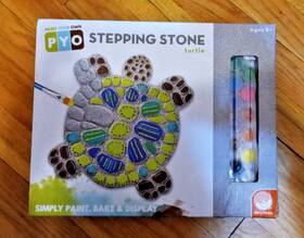 Paint Your Own 889070593427 Pto Turtle Stepping Stone Kit Mindware Ages 8