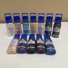 2899576253 Papier Folk Art Plaid Acid Free Paint For Wood And Paper Lot Of 12 Colors Sealed