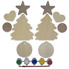 Peg-6 Bestpysanky Blank Unfinished Wooden Christmas Tree Heart Ball 670579354684