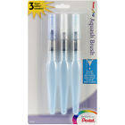 Pentel Arts Aquash Water Brushes 3 Pkg-fine Medium Bold Points 072512251041