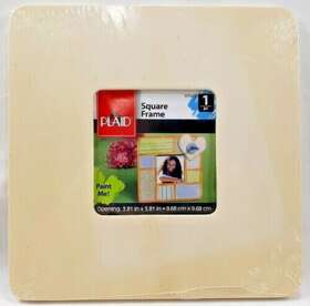 975-40e Plaid New 2014 Square Wood Picture Frame Ready To Paint Unfinished 7061