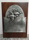 Plaque Duck Metal Wood