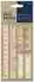 Pm174602 Ruler Docrafts Papermania Bare Basics Wooden Shapes 6 Pkg