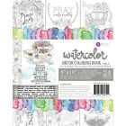 Pmcb-89790 Prima Marketing Coloring Watercolor Decor Faith Sheets 655350589790
