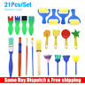 Poa-ey-b000209 Lepo Kids Sponge Paint Brushes Set Children Graffiti 781621739189