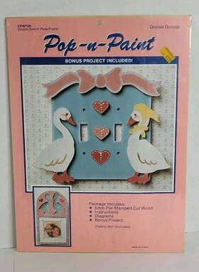 Cpw726 Pop N Paint Vintage Pop-n-paint Goose Gossip Country Switchplace Cover Craft