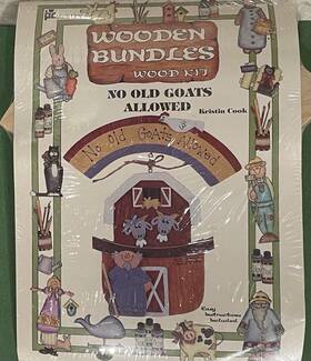 11-0734 Provo Craft Wooden Bundles Inch No Old Goats Allowed Paintable Wood Kit Unassembled