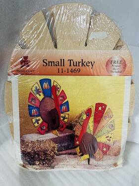 51469 Provo Craft Wood Turkey Do It Yourself Paint Kit 8x6 Inch Thanksgiving