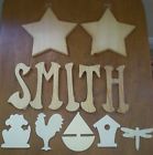 Provo Craft New 12 Unfinished Unused Wooden Letters Shapes By Others 093573125577