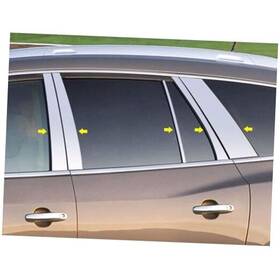Pp53533 Quality Auto Accessories Is Compatible With 2013-2017 Buick Enclave 10 Piece Stainless Pillar Post