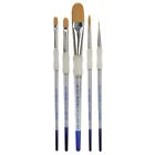 00090672028433 Rbm-sg301 Soft Grip Royal And Langnickel Gold Taklon Brushes