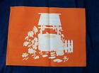 2466 " Ready Tri-chem 18x23 Wishing 1 Paint Well Picture Velveteen 2 Orange